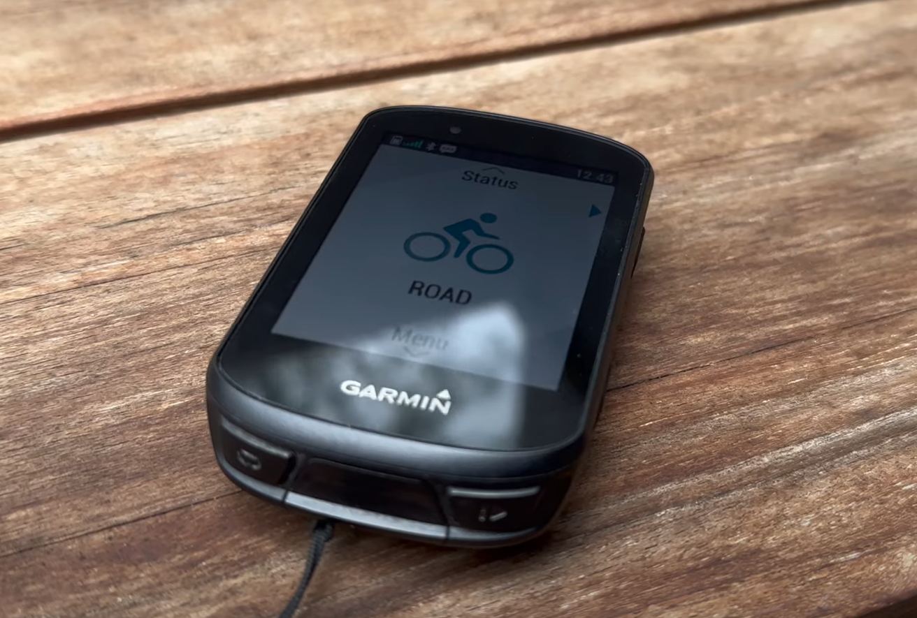 garmin edge 530 menu